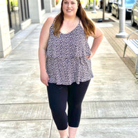 Dance With Wildflowers Tank in Black