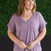 IN STOCK Sierra Pocket Top - Dusty Purple