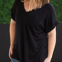 IN STOCK Sierra Pocket Top - Black