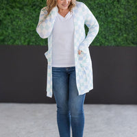 IN STOCK Classic Cardigan - Blue and Mint Checker MM EXCLUSIVE