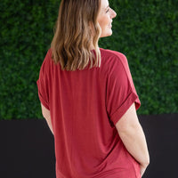 IN STOCK Sierra Pocket Top - Terra Cotta