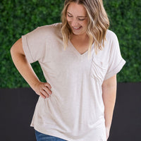 IN STOCK Sierra Pocket Top - Oatmeal