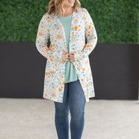 IN STOCK Classic Cardigan - Watercolor Floral