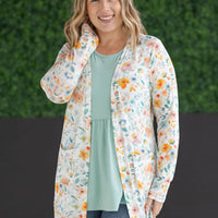 IN STOCK Classic Cardigan - Watercolor Floral