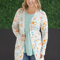 IN STOCK Classic Cardigan - Watercolor Floral