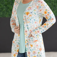 IN STOCK Classic Cardigan - Watercolor Floral