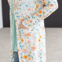 IN STOCK Classic Cardigan - Watercolor Floral