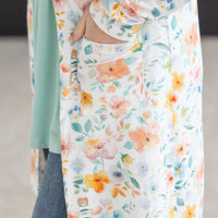 IN STOCK Classic Cardigan - Watercolor Floral