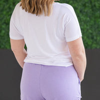 IN STOCK French Terry Stevie Shorts - Lavender