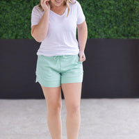 IN STOCK French Terry Stevie Shorts - Mint