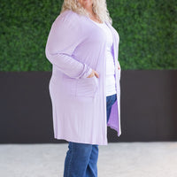 IN STOCK Classic Cardigan - Lavender