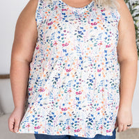 IN STOCK Renee Ruffle Tank Top - Floral Paradise