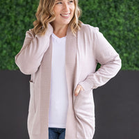 IN STOCK High Pocket Cardigan - Champagne FINAL SALE