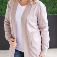 IN STOCK High Pocket Cardigan - Champagne FINAL SALE