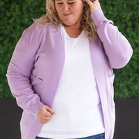 IN STOCK High Pocket Cardigan - Lavender FINAL SALE