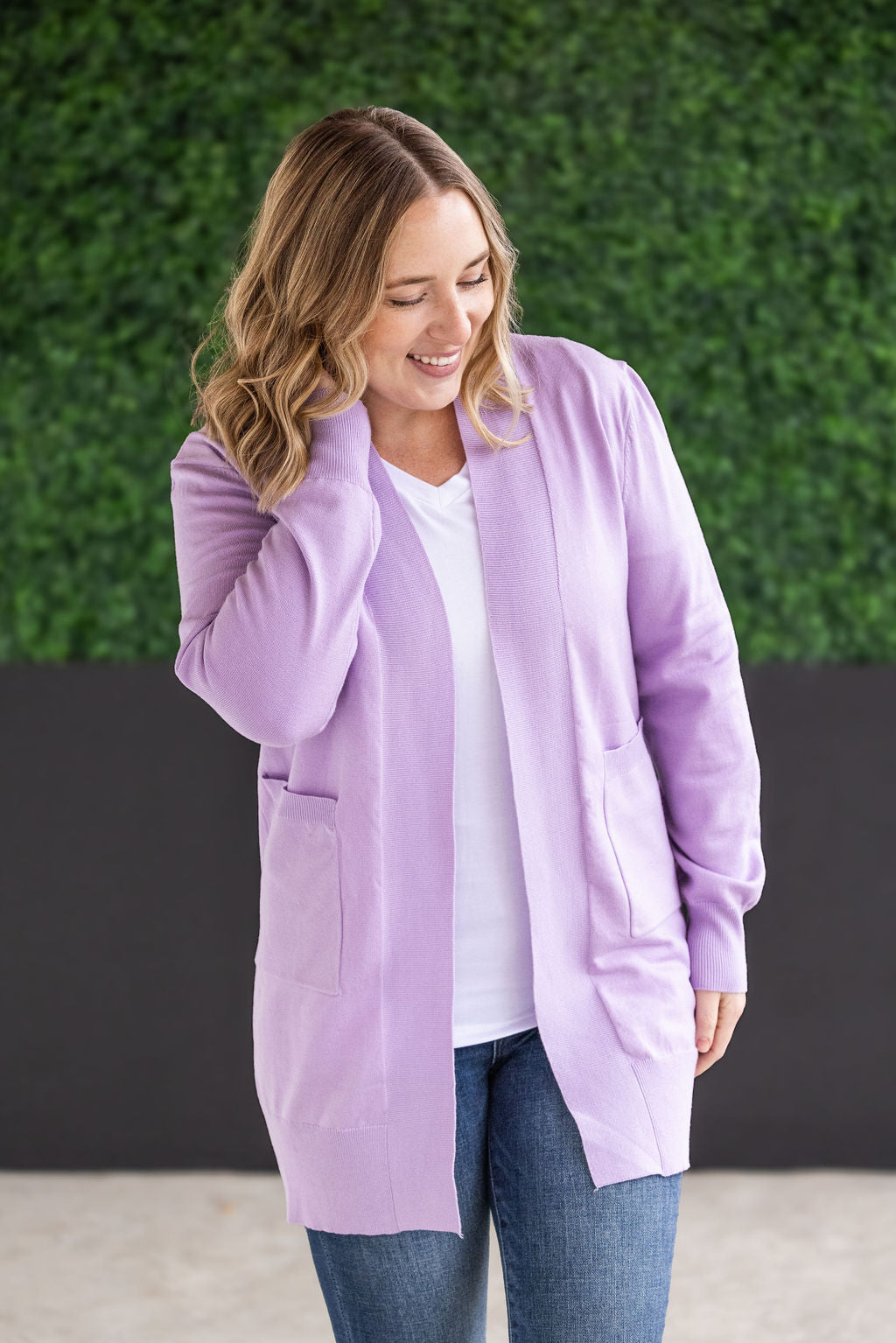 IN STOCK High Pocket Cardigan - Lavender FINAL SALE