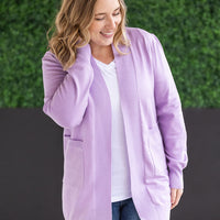 IN STOCK High Pocket Cardigan - Lavender FINAL SALE