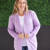 IN STOCK High Pocket Cardigan - Lavender FINAL SALE