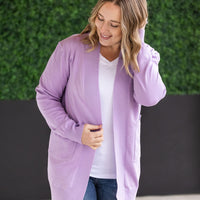 IN STOCK High Pocket Cardigan - Lavender FINAL SALE