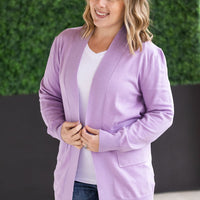 IN STOCK High Pocket Cardigan - Lavender FINAL SALE