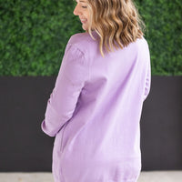 IN STOCK High Pocket Cardigan - Lavender FINAL SALE