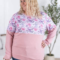 IN STOCK Natalie Pullover - Pink Floral Mix