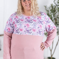 IN STOCK Natalie Pullover - Pink Floral Mix