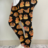 Black Turkey Leggings w/ Pockets