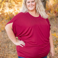 IN STOCK Darcy Dolman Top - Burgundy | Women's Flowy Top FINAL SALE