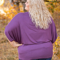 IN STOCK Darcy Dolman - Dark Purple | Women's Flowy Top FINAL SALE