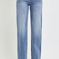 RISEN Full Size High Rise Straight Leg Jeans with Pockets