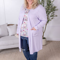 IN STOCK Classic Cardigan - Lavender