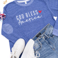 PREORDER: Embroidered God Bless America Pullover