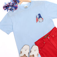 PREORDER: Embroidered American Gnome Tee