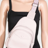 Fame Textured PU Leather Sling Bag