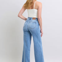 Judy Blue Full Size Wide Leg Jeans with Pockets