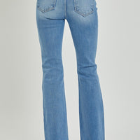 RISEN Full Size High Rise Button Fly Bootcut Jeans