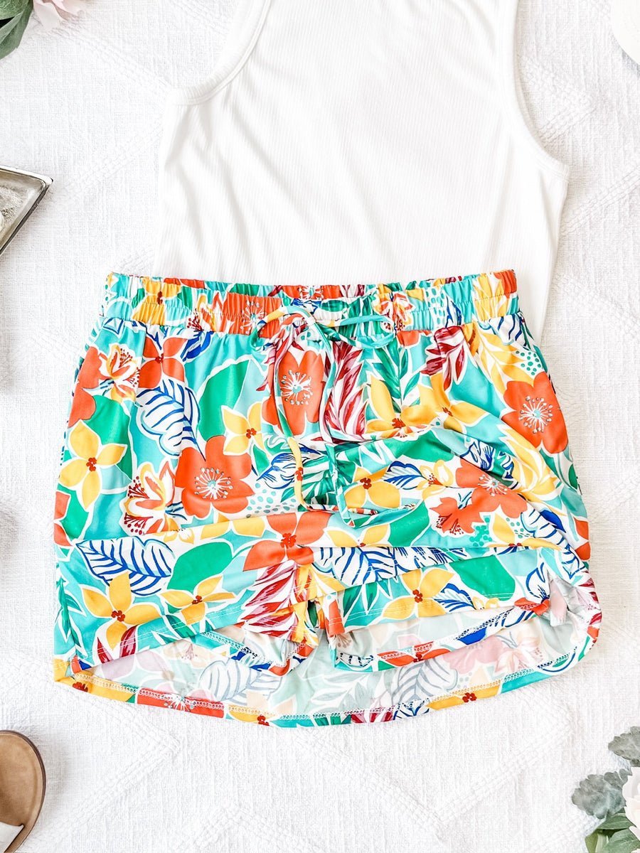 IN STOCK Sienna Skort - Tropical Floral Mix