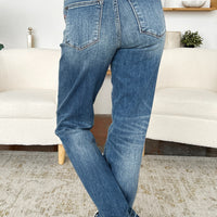 Judy Blue Full Size Mid Rise Release Hem Jeans