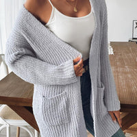 Open Front Long Sleeve Cardigan