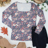 IN STOCK Alyssa Long Sleeve Top - Blushwood Floral