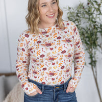 IN STOCK Blair Long Sleeve Top - Autumn Floral FINAL SALE