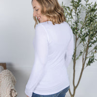 IN STOCK Alyssa Long Sleeve Top - White