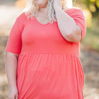 IN STOCK Sarah Ruffle Short Sleeve - Deep Coral | Women's Top