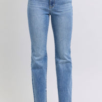 Judy Blue Full Size Raw Hem High Rise Bootcut Jeans