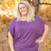 IN STOCK Darcy Dolman - Dark Purple | Women's Flowy Top FINAL SALE