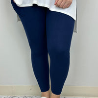 Navy Leggings w/ Pockets