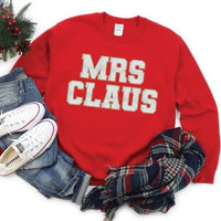 MRS CLAUS (glitter ink sweatshirt)