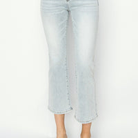 RISEN Full Size Mid Rise Cropped Flare Jeans