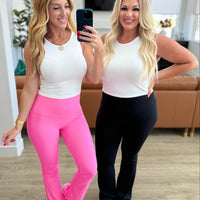 PREORDER: Fallon Flare Suck and Tuck Leggings in Two Colors